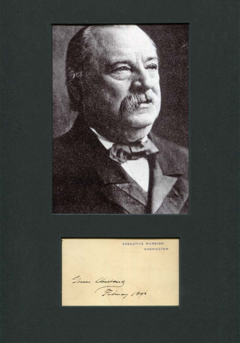 Stephen Grover Cleveland Autograph