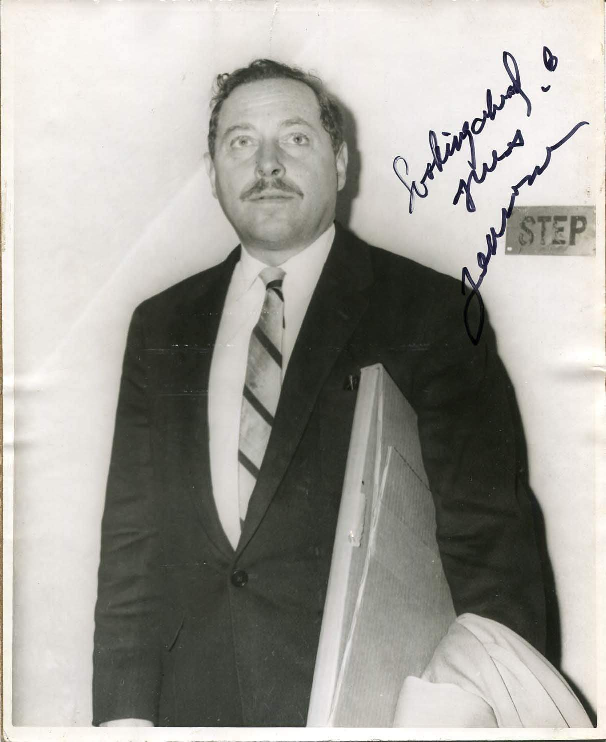 Williams, Tennessee autograph