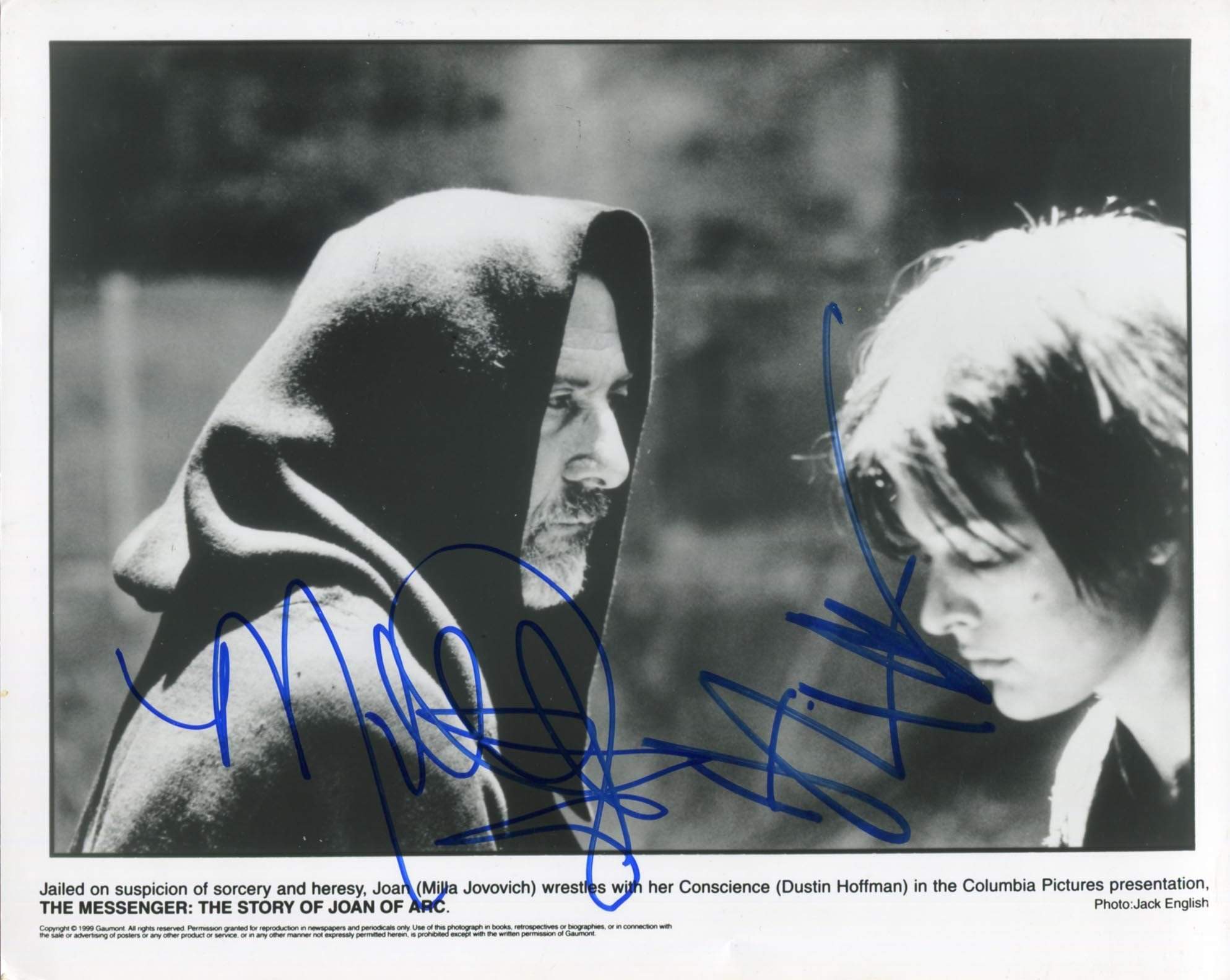 The Messenger: The Story of Joan of Arc autograph
