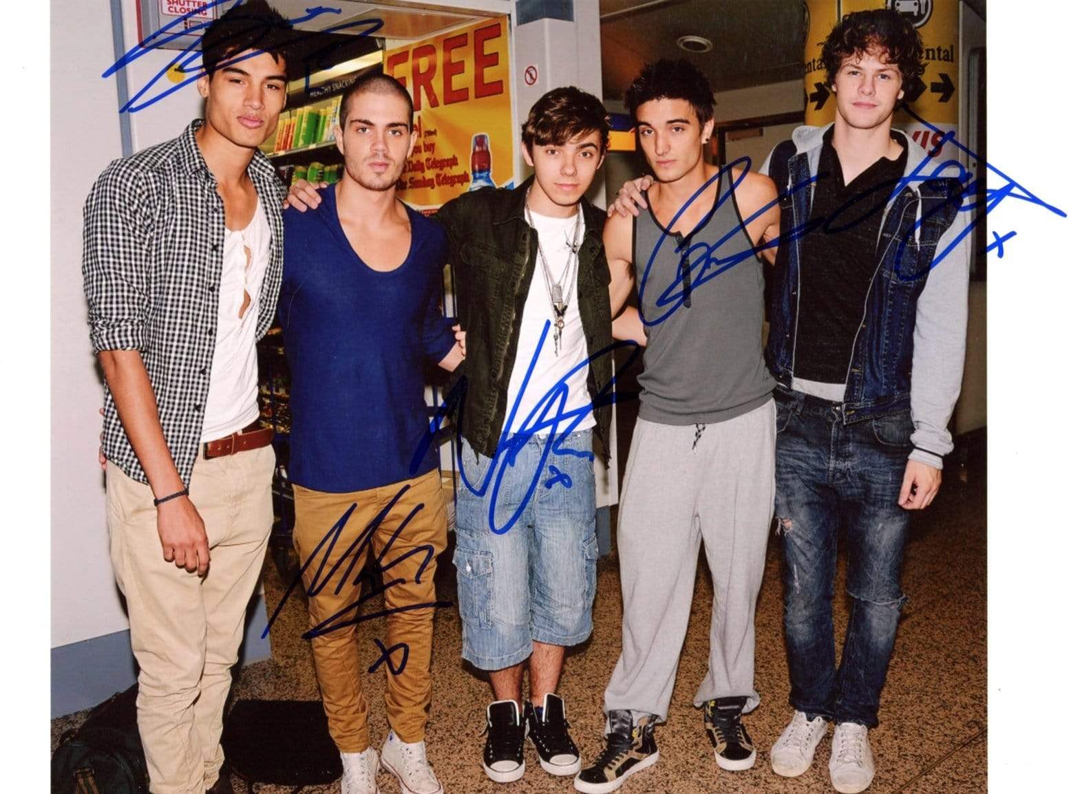 The Wanted autograph