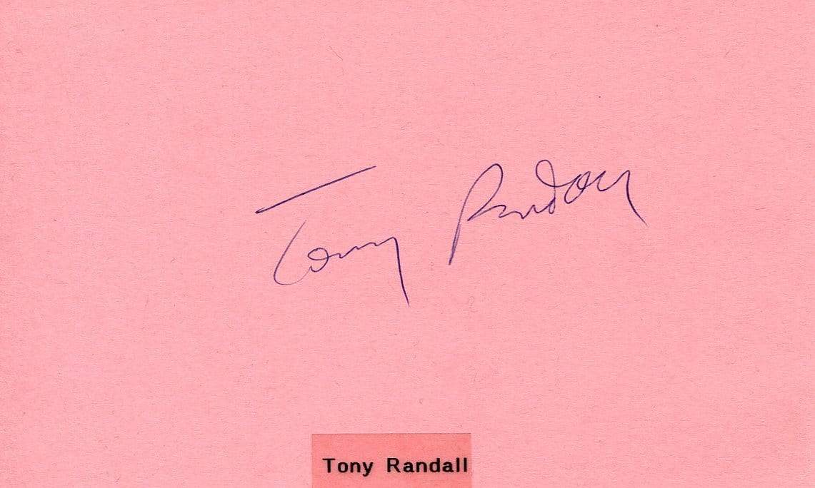 Randall, Tony autograph