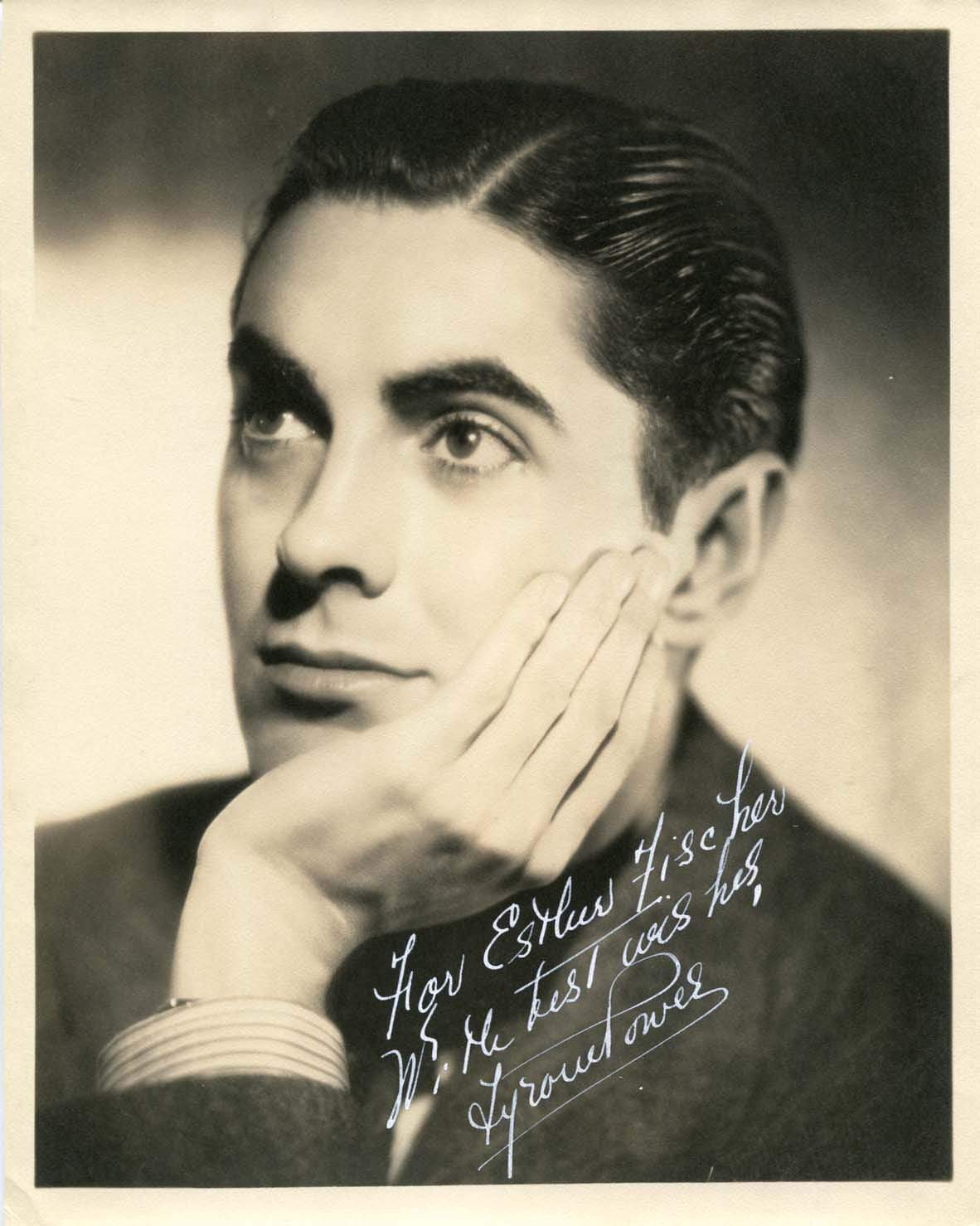 Tyrone Power Autogramm Signierte Vintage Fotografie