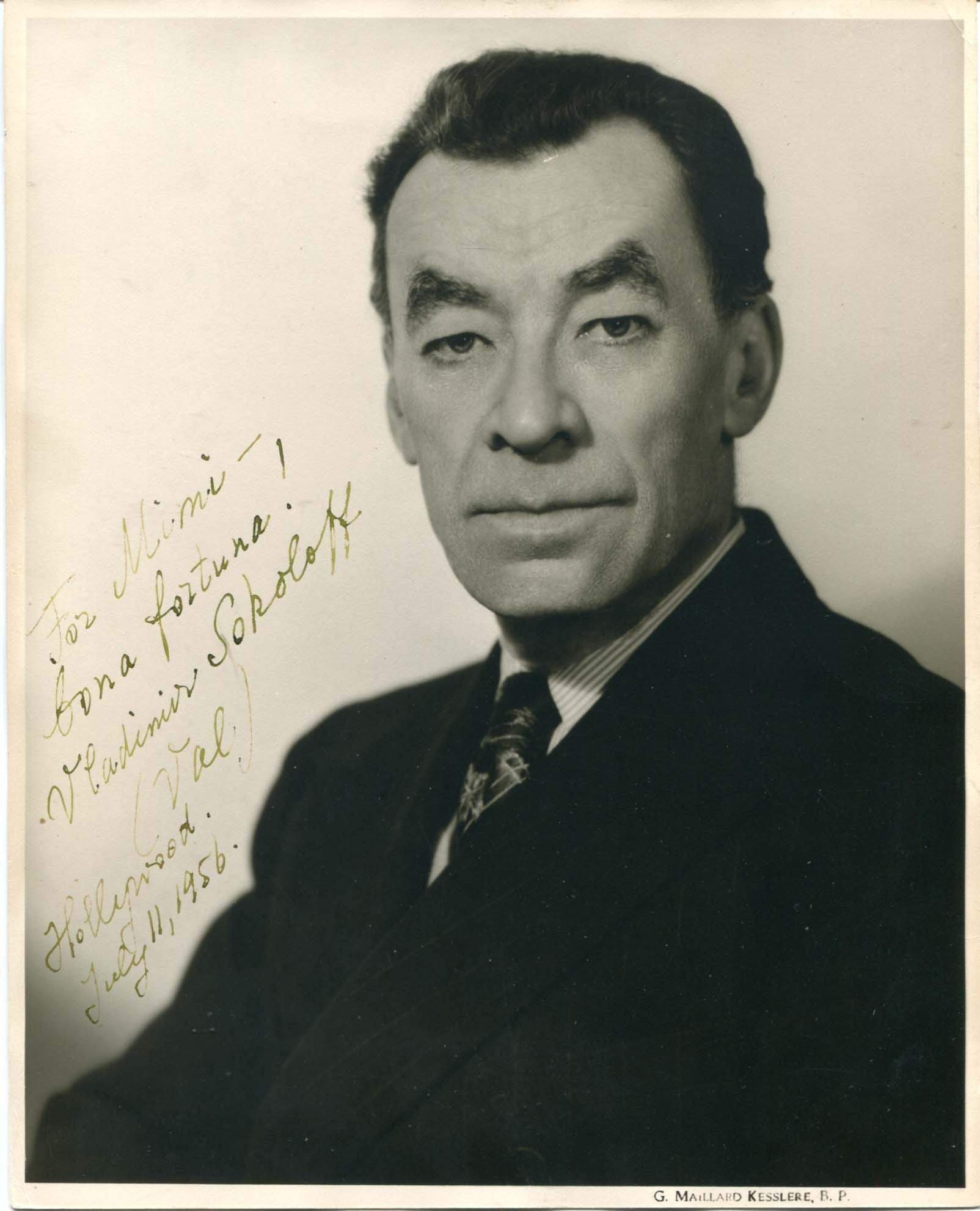 Sokoloff, Vladimir autograph