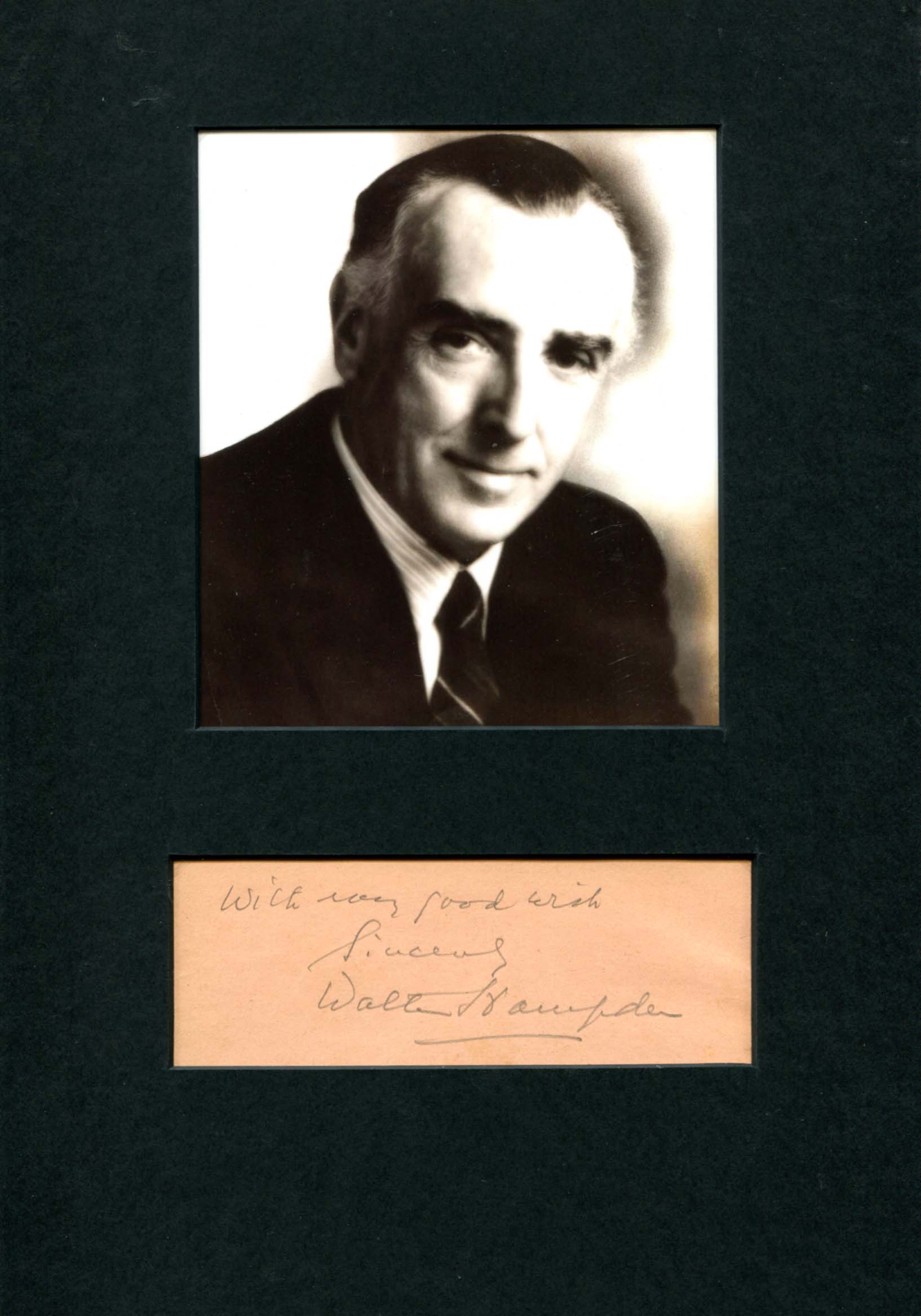 Hampden, Walter autograph