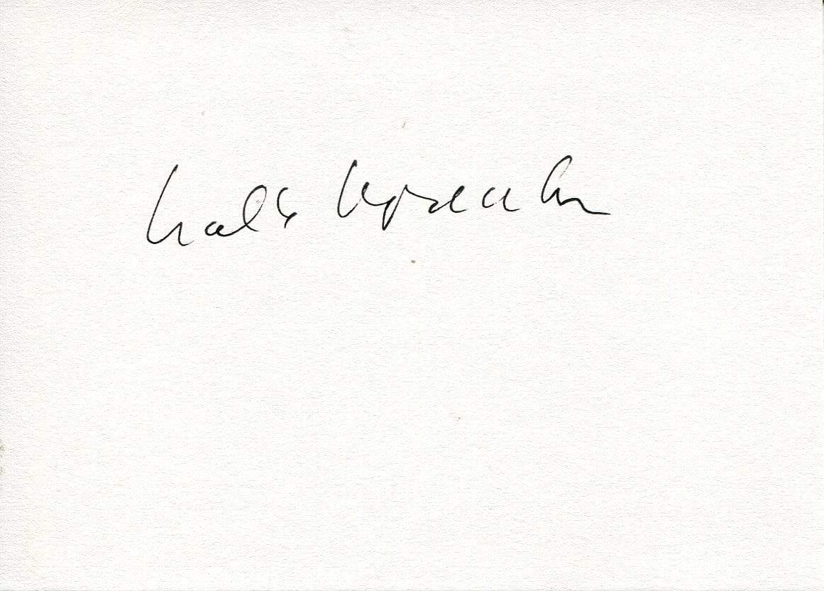 Kappacher, Walter autograph