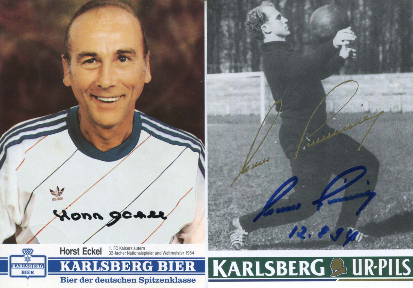 Werner Liebrich & Horst Eckel Autographs