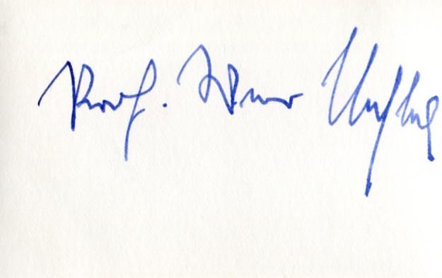 Nestel, Werner autograph