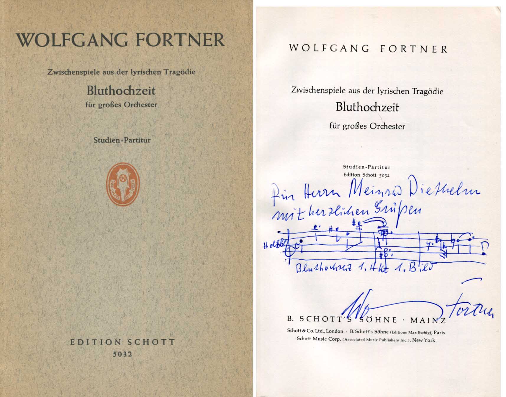 Wolfgang  Fortner Autograph Autogramm | ID 7846767558805