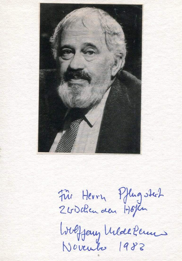 Hildesheimer, Wolfgang autograph