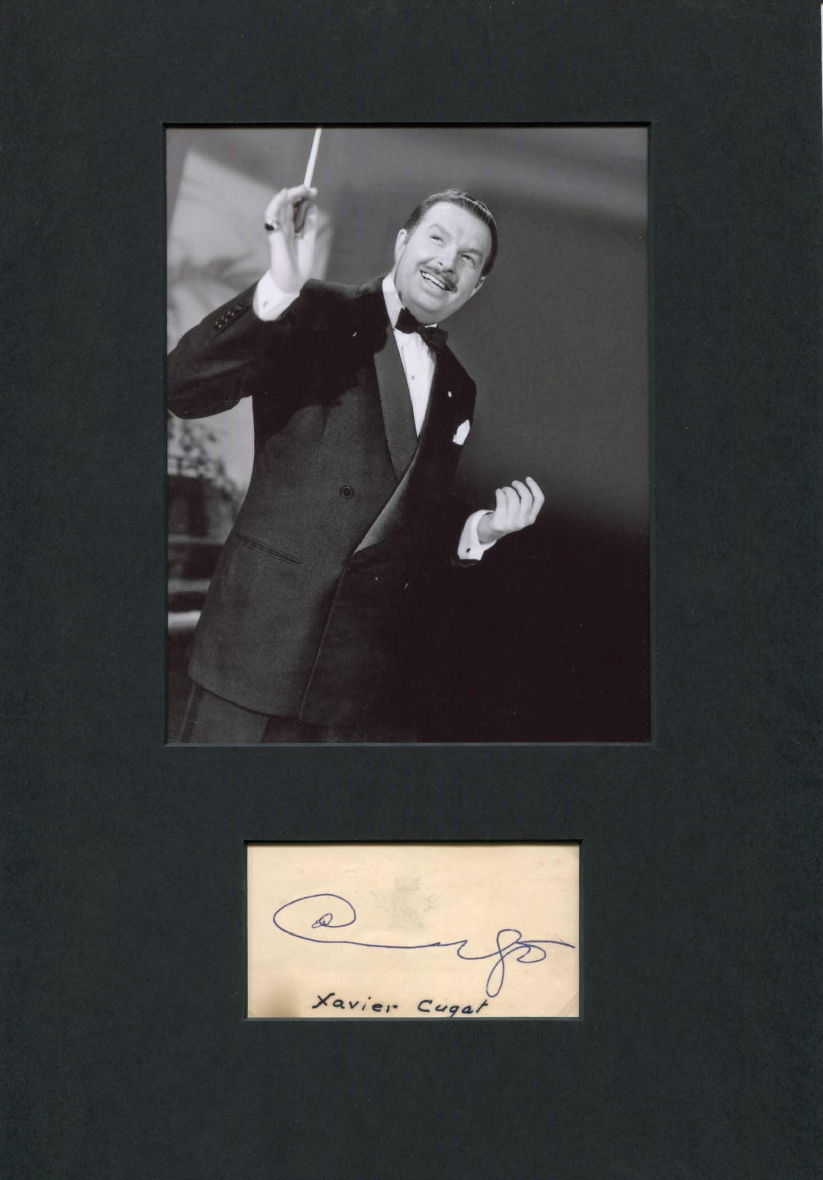 Cugat, Xavier autograph