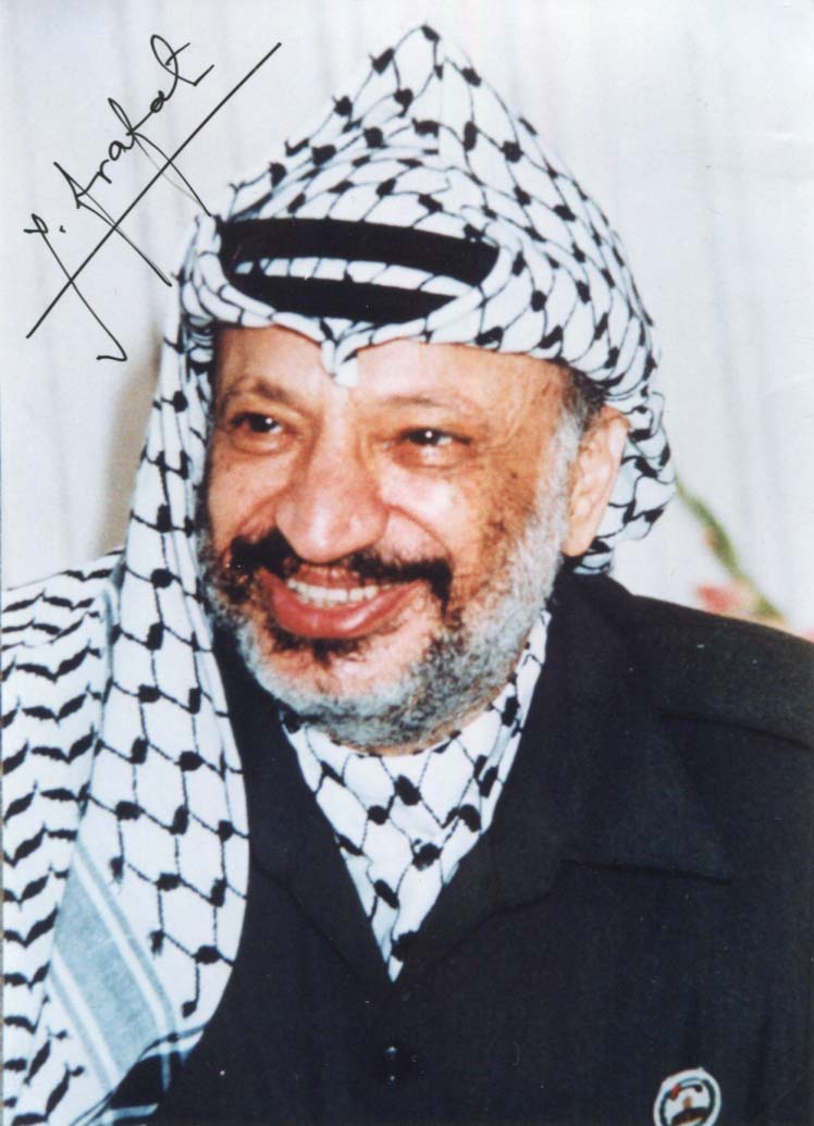 Yasser Arafat Autograph